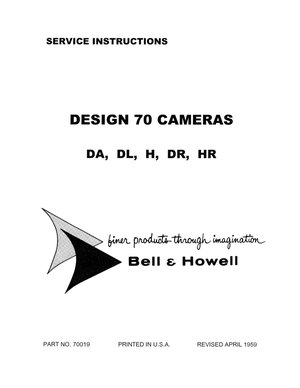 Bell & Howell camera design 70